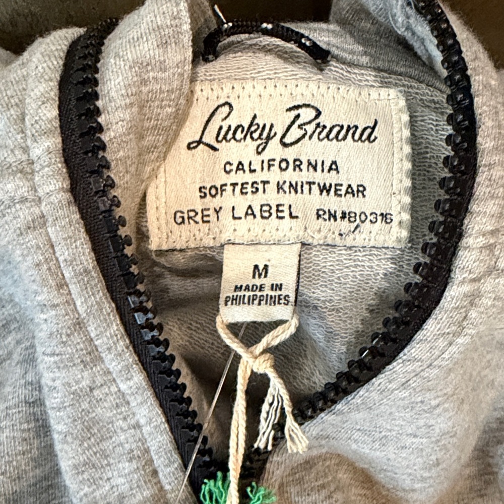 2 Brand New Lucky 3rd Quarter sleeved Shirt and Grey Label Hooded Jacket - Picture 9 of 10